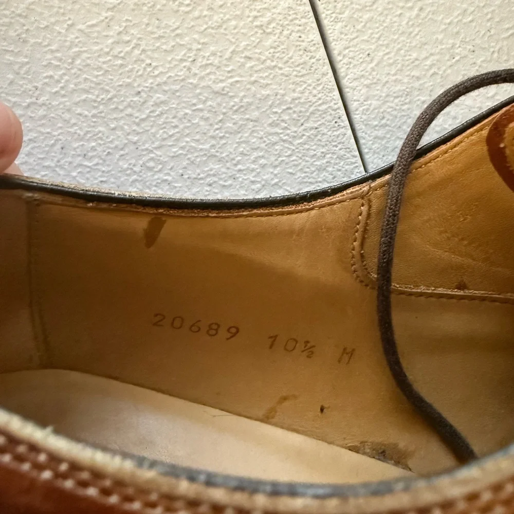 Magnanni Romelo Diversa Apron Toe Derby Cognac Brown Size 10 1/2 M MSRP $350